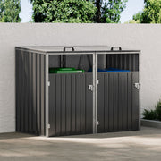 Storage Shed Wheelie Bin Store Tidy Dustbin Cover Metal 2 Sheds Outdoor Cabinet