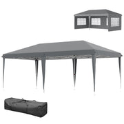 3 x 6m Heavy Duty Gazebo Marquee Party Tent with Storage Bag Grey