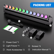 12x20W Stage Moving Head Beam Bar Light DMX RGBW DJ Disco Party Wall Wash Lights