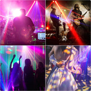 140W RGBW LED Laser Beam 4Arms Moving Head Stage Light DMX DJ Disco Party Lights