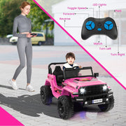 2 Seater 24V Kids Electric Ride On Toddler Truck Remote Control