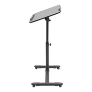 Mobile Standing Desk Rolling Laptop Table Adjustable Hospital & Home Bed Table