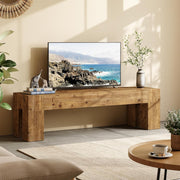 63-Inch Modern Solid Wood TV Stand with Open Storage for TVs up to 70 Inches