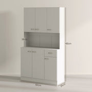 Freestanding Kitchen Cupboard, Storage Cabinet with Doors Refurbished