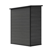 Grey Wood Grain Plastic Garden Shed 6x8 6x6 5x3 Outdoor Tool Bike Storage House