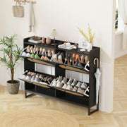 Ratten Design Storage Shoe Cabinet,Shoe Cupboard,Freestanding Shoe Organizer
