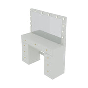 Dressing Table With Drawers Mirror Stool Set Makeup Desk Vanity Table Bedroom