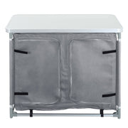 Outdoor Camping Kitchen Cupboard Cook Table Folding Storage Unit Shelf w Handbag