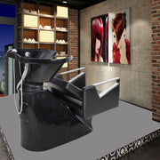 Salon Chair Backwash Shampoo Sink Hairdressing Barber Hair Washing Tilting Waste