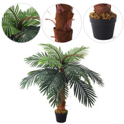 2ft-6FT Large Artificial Palm Tree Indoor Outdoor Potted Plant Home Office Decor