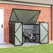 Lockable Metal Garden Patio Bin Store Bicycle Bike Tools Sheds Storage Container