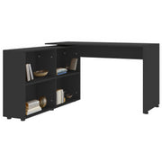 L-Shaped Corner Computer Desk Home Office Workstation with 4 Storage Shelves