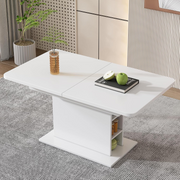 Extendable Dining Table White !SALE! Storage Shelves Space Saving Kitchen Table