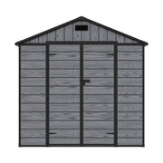 8x4 6x4 8x6 Large Plastic Shed Outdoor Garden Tools Storage House w/ Door&Window