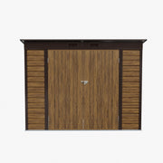 4 x 8ft Metal Garden Shed Outdoor Storage Shed with Lockable Door Weatherproof
