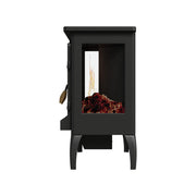 Black 2000W Electric Fireplace Fire Flame Effect Heater Log Burner Stove Standin