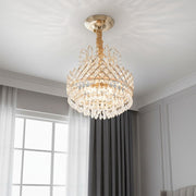 Crystal Ceiling Light LED Lamp Light Room Chandelier Living Pendant LED Lighting