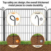 Heavy Duty 6 Panel Puppy Playpens Pet Dog Pen Cat Rabbit Fence Indoor/Outdoor