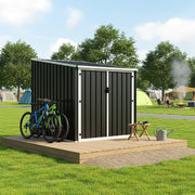 Outdoor Lockable Bicycle Shed Bike Storage Tool Box Garden Garbage Bin Shed