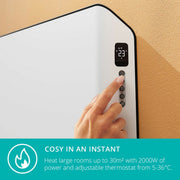 Duux Edge Smart Convector Heater Gen 2 2000W DXCH25UK WiFi Alexa White 30m²