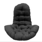 Hanging Chair Cushion Thick Black Egg Swing Chair Seat Pad Outdoor Indoor