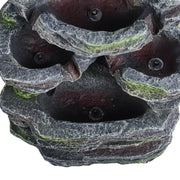 Solar Power Water Fountain Feature LED Lights Outdoor Garden Stone Statues Decor