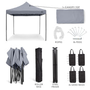 All Seasons Gazebos 3mx3m Heavy Duty Fully Waterproof Pop Up Gazebo