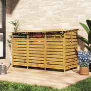 TRIPLE WHEELIE BIN STORAGE STORE SHED FOR RECYCLING HIDEAWAY OUTDOOR GARDEN TID