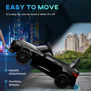 AIYAPLAY 12V BMW M4 Licensed Kids Electric Car w/ Remote, Suspension, Black