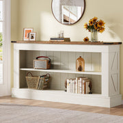63-Inch Long Console Table Modern Narrow Entryway Table with Storage for Hallway