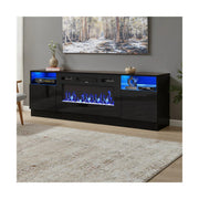 Fireplace TV Stand Metro Lane 178cm Wide with Closed Media Storage