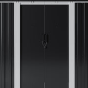 Metal Garden Shed 6 x 8ft Outdoor Storage House Waterproof Sheds Lockable Doors