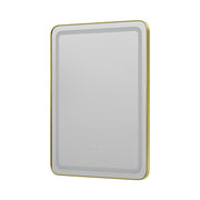 60x80cm Wall Bathroom Mirror with Illuminated LED Lights Touch Contorl Demister