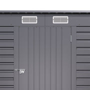 6x4ft Outdoor Storage Garden Sheds Sloped Roof Tool Utility House W/ Door & Vent