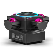 140W RGBW LED Laser Beam 4Arms Moving Head Stage Light DMX DJ Disco Party Lights