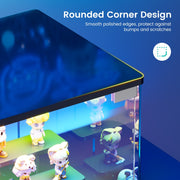 5-Tier Display BOX Cabinet with Glass Doors & RGB Lights for Action Figures