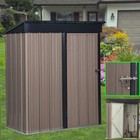 5 X 3FT Metal Garden Shed Outdoor Storage Cabinet House Box Pent Roof Lockable