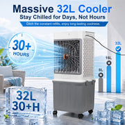 Portable Air Conditioner 32L Cooler Cooling Fan Humidifier Evaporative Cool