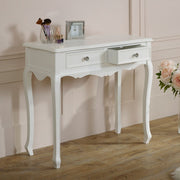 White console dressing table French shabby chic bedroom living room furniture