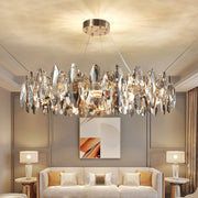 Luxury Crystal LED Chandeliers,Modern Crystal Ceiling Light for Dining Room