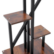 6 Tier Metal Plant Stand Heart-shape/Moon Rack Flower Pot Shelf Indoor Outdoor