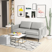 Modern Upholstered Loveseat Sofa 2-Seat Sofa Couch w/ Seat Cushions