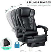 Executive Office Chair Massage Computer Desk Chair Swivel Recliner Gaming Chair