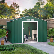 Metal Shed Outdoor Garden Storage 7x4 - 11x14 Apex Roof Galvanised Steel Ranger