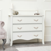 Large 3 Drawer Chest of Drawers & Pair of Bedside Tables bedroom furniture set