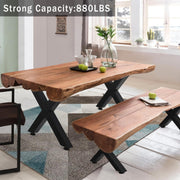 Set of 2 Metal Table Legs X Cross Frame Industrial Dining Table Legs Heavy Duty