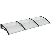 Door Canopy Outdoor Awning Rain Shelter for Window Porch 303x96 Clear