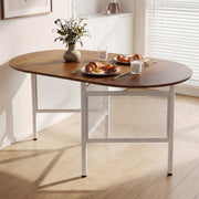 Farmhouse Writing Table 150 CM Foldable Dining Table for 6-8 People