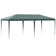 6m x 3m Garden Gazebo Marquee Canopy Party Tent Canopy Patio Green