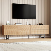 Modern TV Cabinet TV stand 2 Doors 2 Drawers Living Room Furniture 180x38x51.5cm